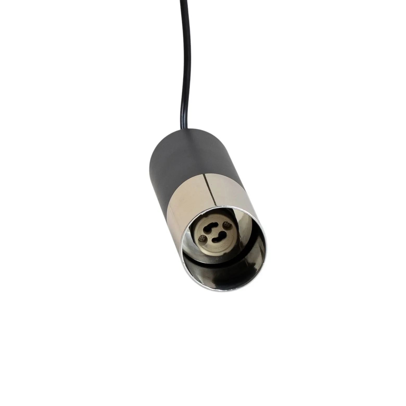 Lámpara colgante Orino, negro/dorado, metal, GU10