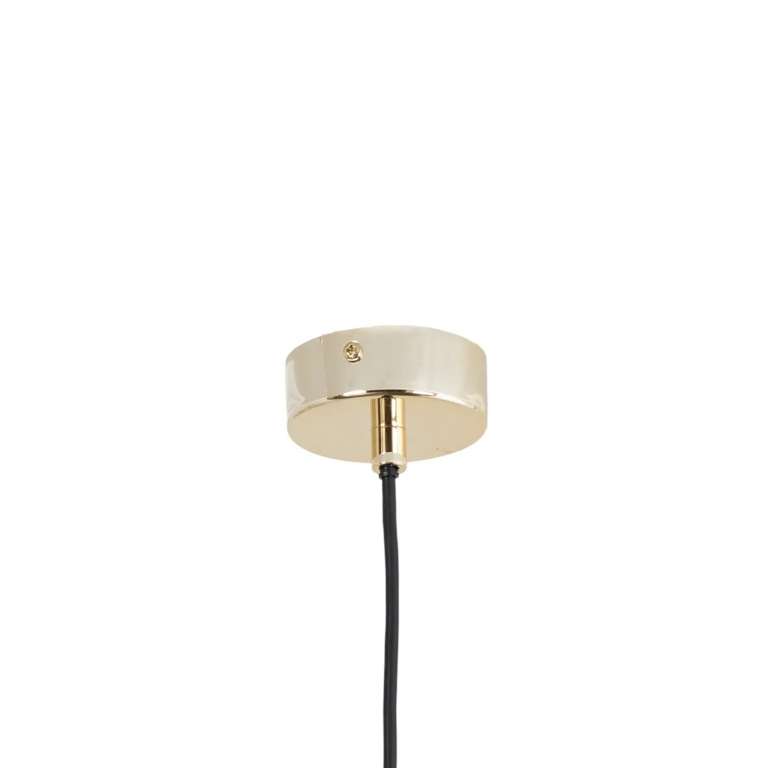 Lámpara colgante Orino, negro/dorado, metal, GU10