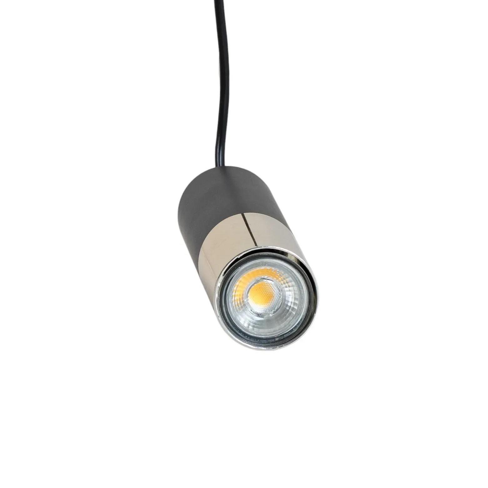 Lámpara colgante Orino, negro/dorado, metal, GU10