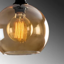Lámpara colgante Oro 020 1 luz cristal Ø20cm