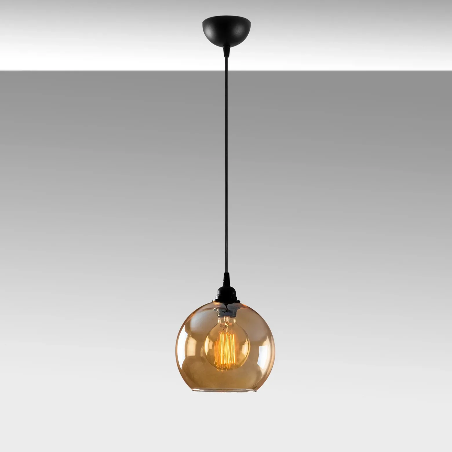 Lámpara colgante Oro 020 1 luz cristal Ø20cm