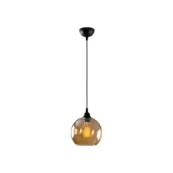 Lámpara colgante Oro 020 1 luz cristal Ø20cm