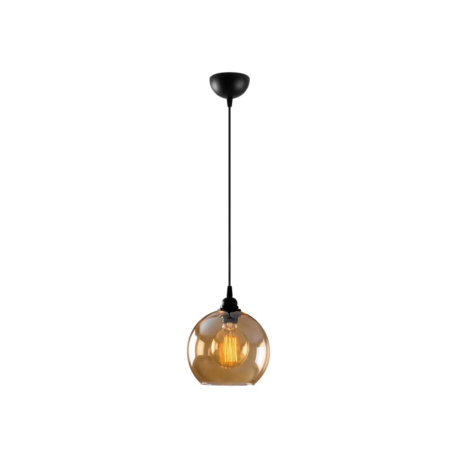 Lámpara colgante Oro 020 1 luz cristal Ø20cm