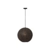 Lámpara colgante Oronero, Ø 40 cm, negro/oro, metal