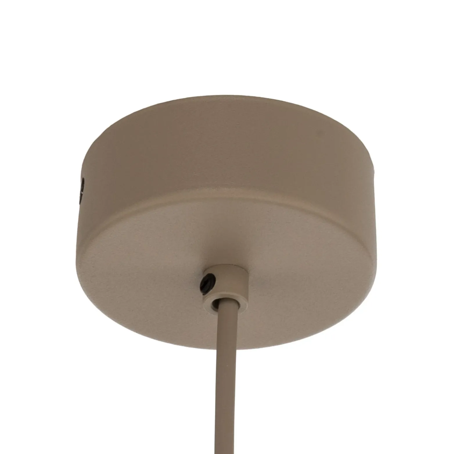 Lámpara colgante Oslo, color arena, metal, Ø 34 cm, E27