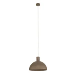 Lámpara colgante Oslo, color arena, metal, Ø 34 cm, E27
