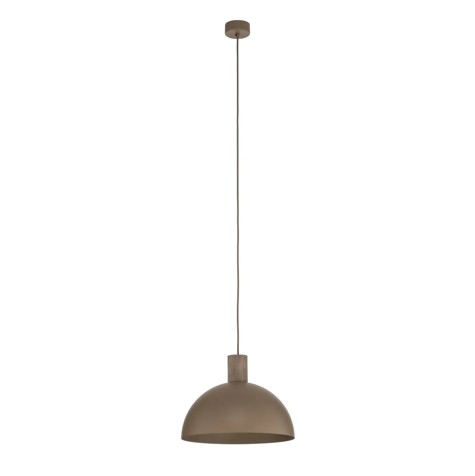 Lámpara colgante Oslo, color arena, metal, Ø 34 cm, E27