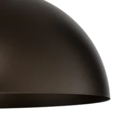 Lámpara colgante Oslo, marrón, metal, Ø 34 cm, E27
