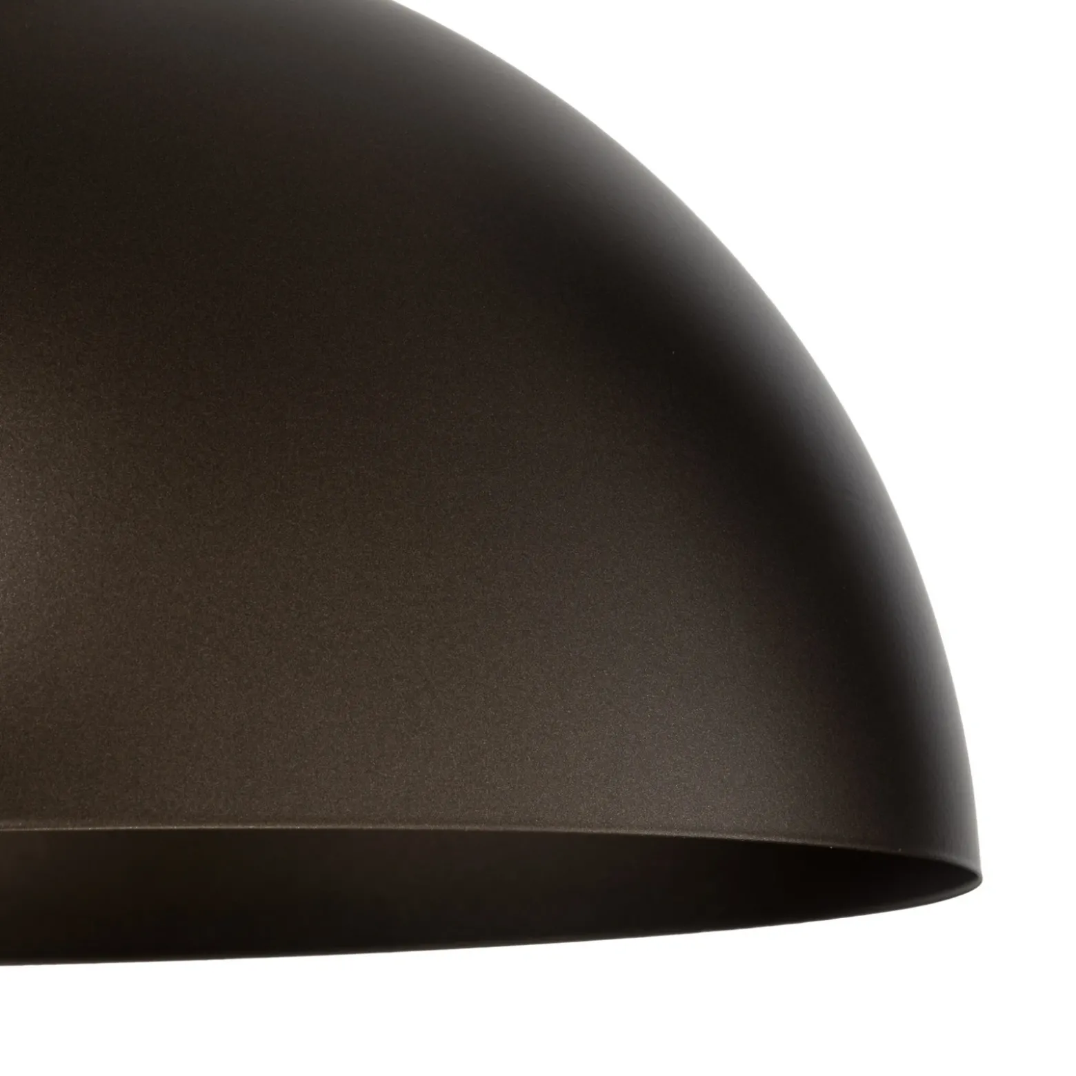 Lámpara colgante Oslo, marrón, metal, Ø 34 cm, E27