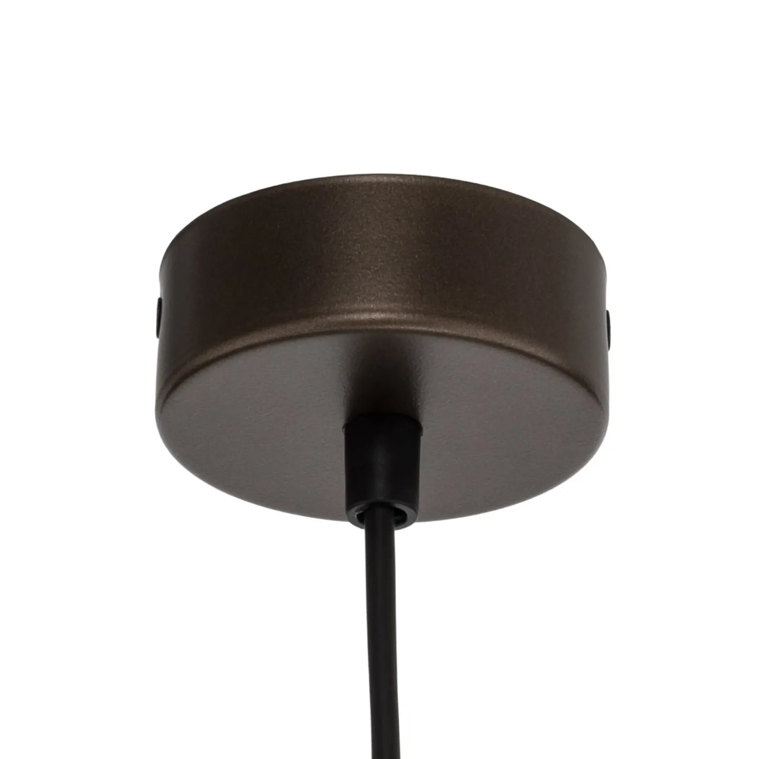 Lámpara colgante Oslo, marrón, metal, Ø 34 cm, E27