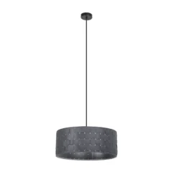 Lámpara colgante OSRAM Decor Felt Weaving, Ø 48 cm, gris, fieltro E27