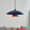 Lámpara colgante OSRAM Decor Flying Mushroom azul/rosa, acero, E27