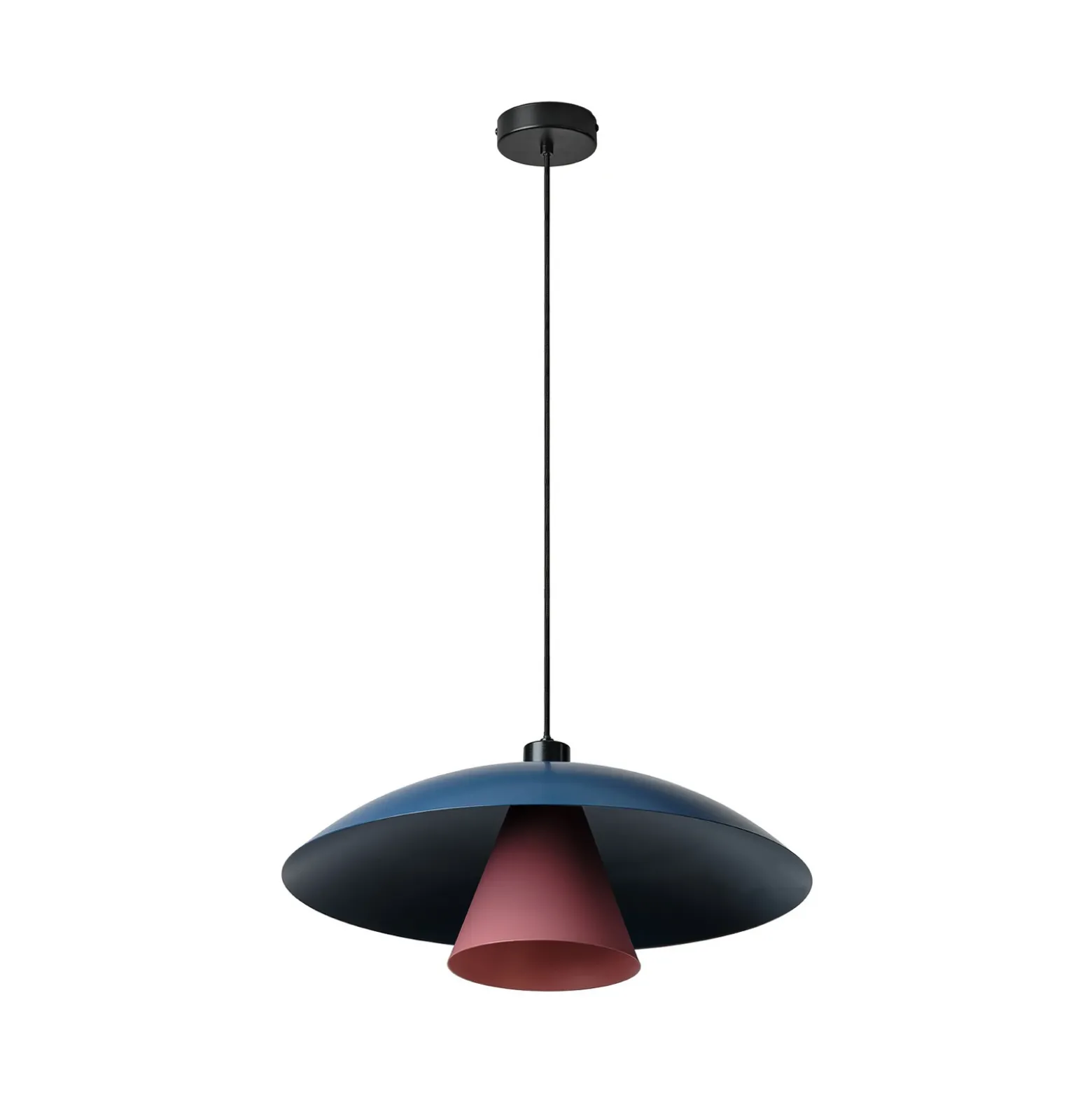 Lámpara colgante OSRAM Decor Flying Mushroom azul/rosa, acero, E27