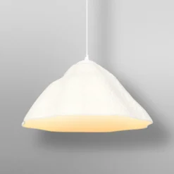 Lámpara colgante OSRAM Decor Lotus Leaf, 1 luz, blanca, papel, E27