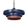 Lámpara colgante OSRAM Decor Layers, azul/rosa, acero, E27