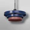 Lámpara colgante OSRAM Decor Layers, azul/rosa, acero, E27