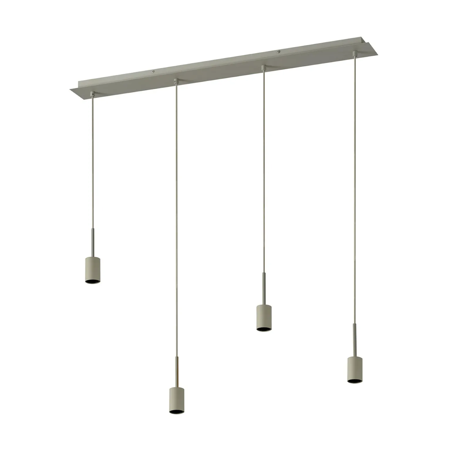 Lámpara colgante OSRAM Decor Needle Linear beige, acero, 4 luces E27