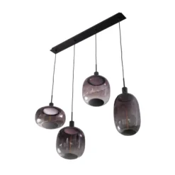 Lámpara colgante OSRAM Decor Needle Linear, gris, acero, 4 luces E27