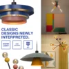 Lámpara colgante OSRAM Decor Straw, 3 luces, acero, multicolor, E27