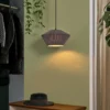 Lámpara colgante OSRAM Decor Stripes Ø 30,5 cm, gris, textil, E27