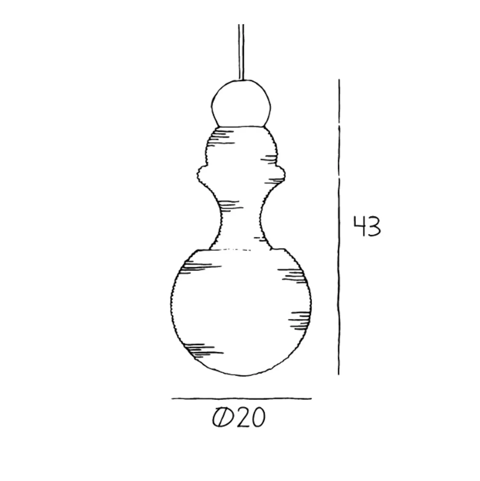 Lámpara colgante Paris 1920, altura 43 cm, cristal, blanco