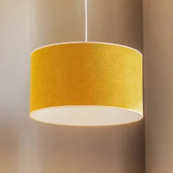 Lámpara colgante Pastell Roller, color mostaza