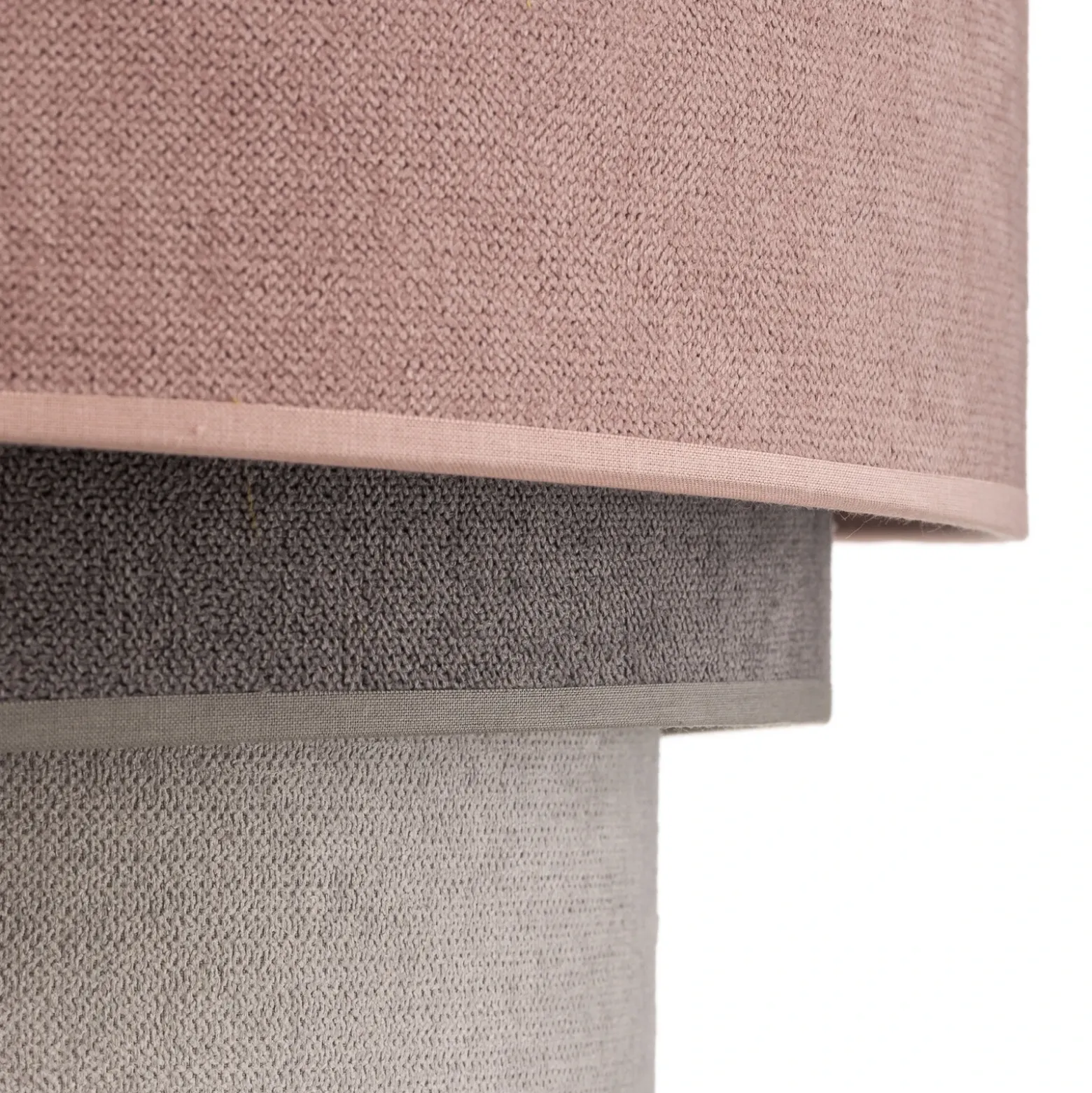 Lámpara colgante Pastell Trio rosa/gris/gris claro