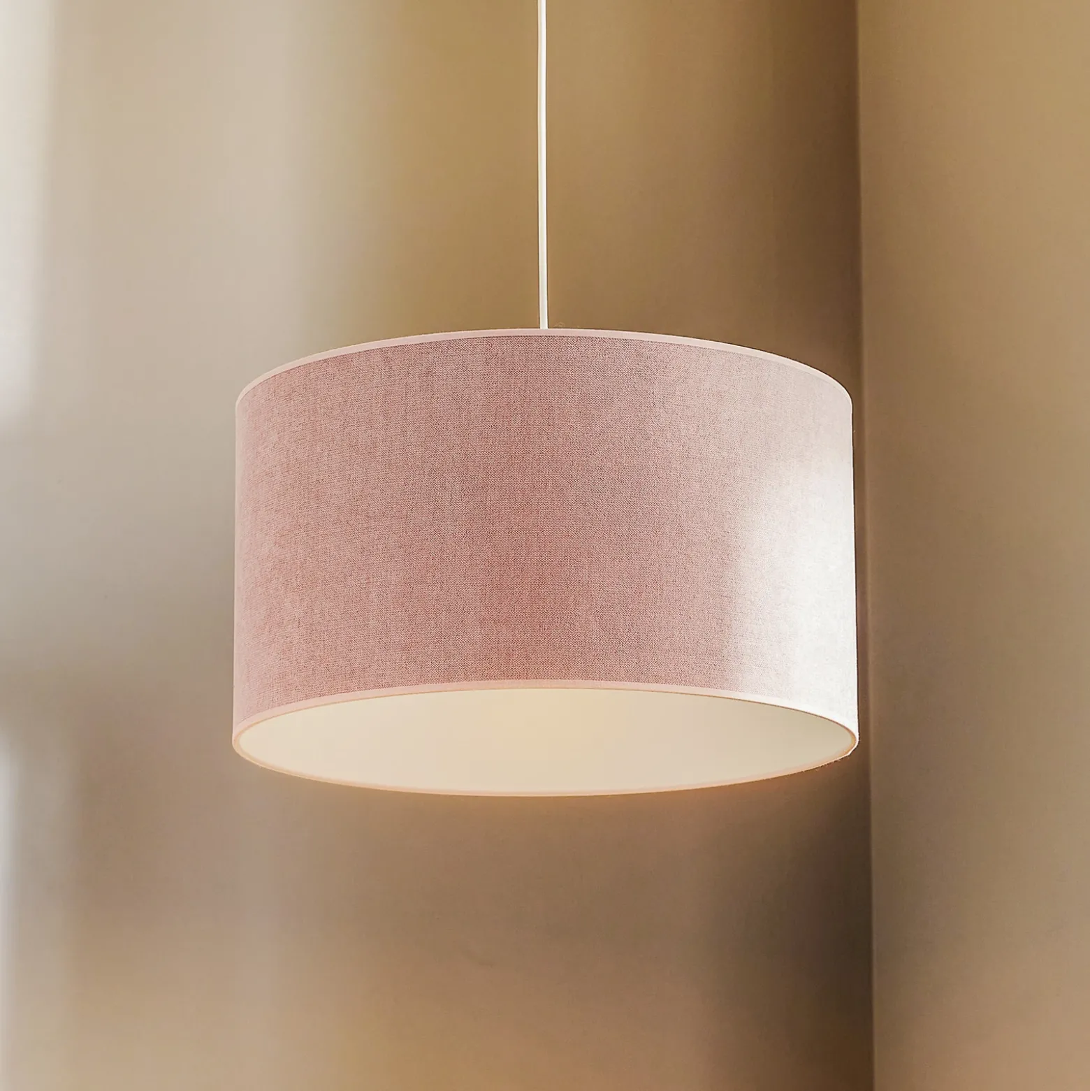 Lámpara colgante Pastel Roller rosa