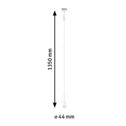 Lámpara colgante Paulmann URail DecoSystems, blanco señal, metal