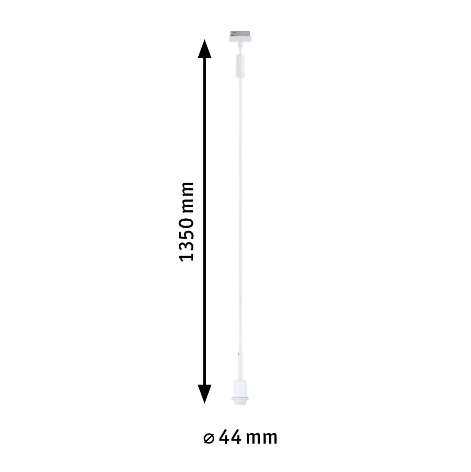 Lámpara colgante Paulmann URail DecoSystems, blanco señal, metal