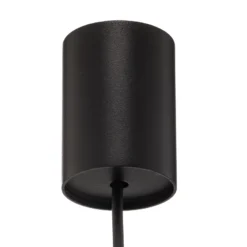 Lámpara colgante Pear S con pantalla de cristal, negro