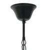 Lámpara colgante Pimpernel, Ø 32 cm, negro, cristal gris humo