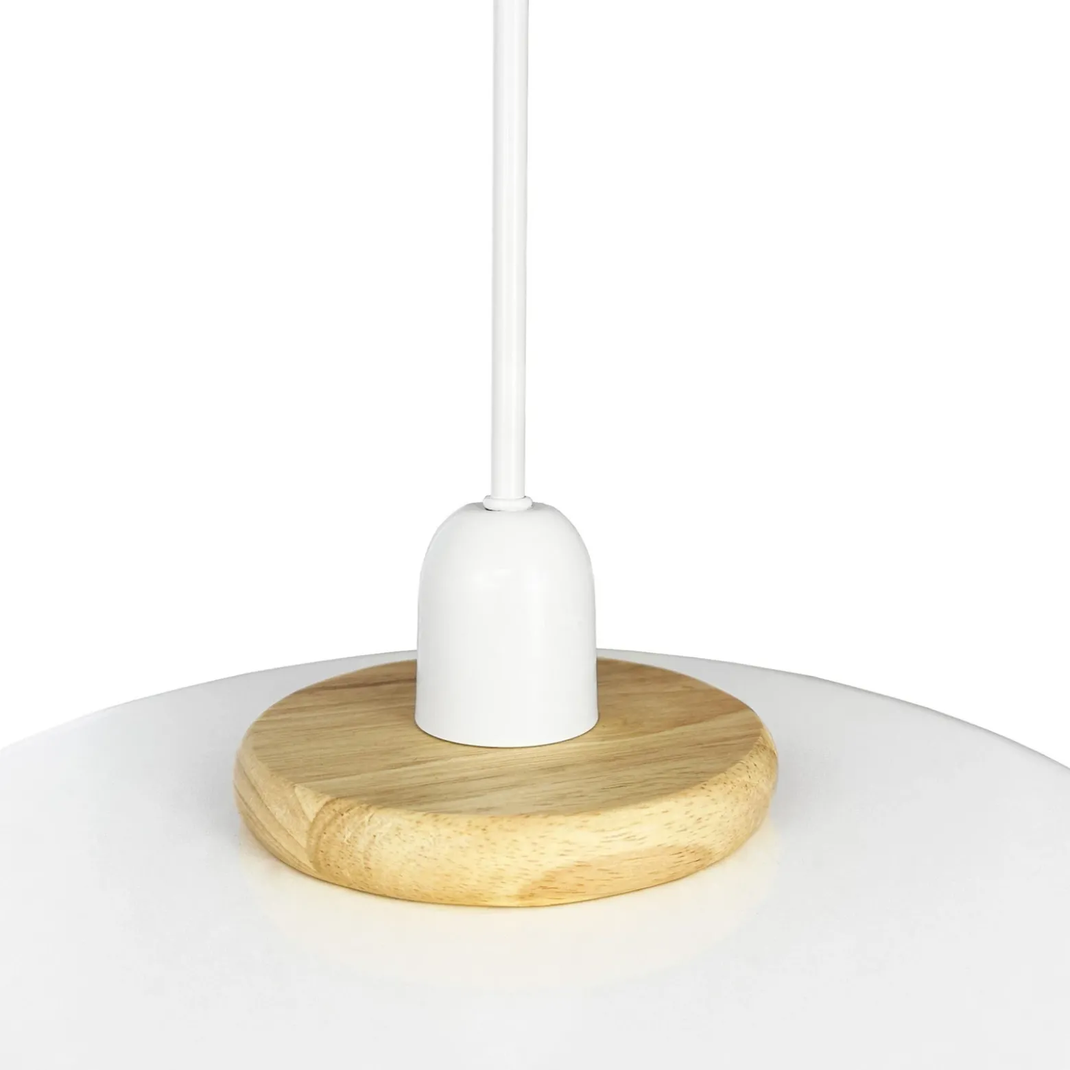 Lámpara colgante Planet de Dyberg Larsen, blanca, Ø 40 cm, metal