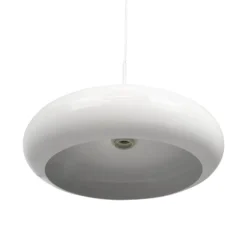 Lámpara colgante Planet de Dyberg Larsen, blanca, Ø 40 cm, metal