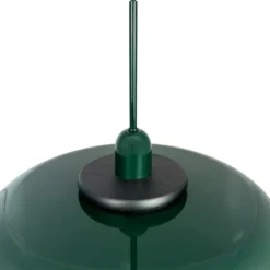 Lámpara colgante Planet de Dyberg Larsen, verde oscuro, Ø 40 cm, metal