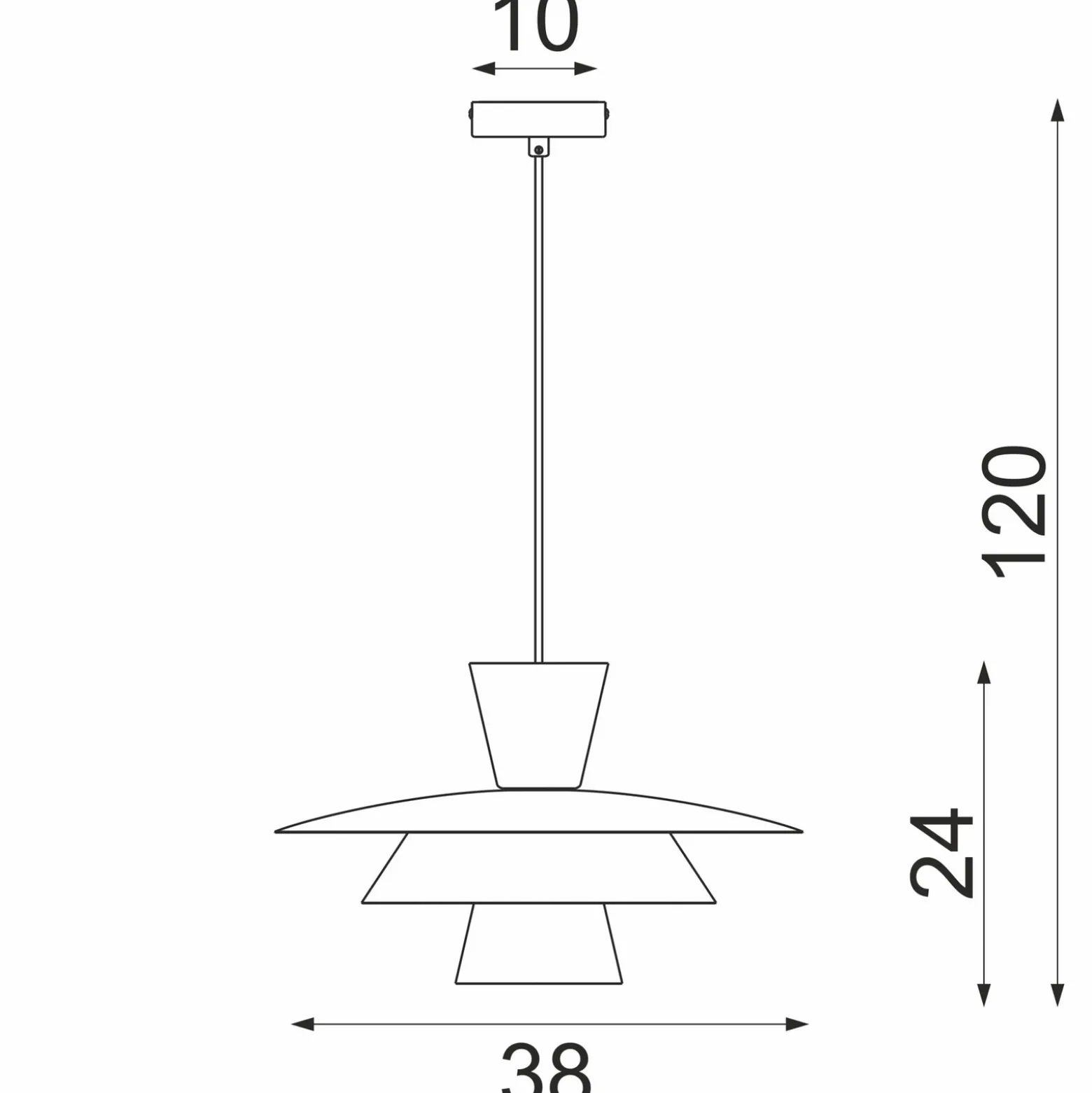 Lámpara colgante Plato, beige, metal, Ø 38 cm, E27