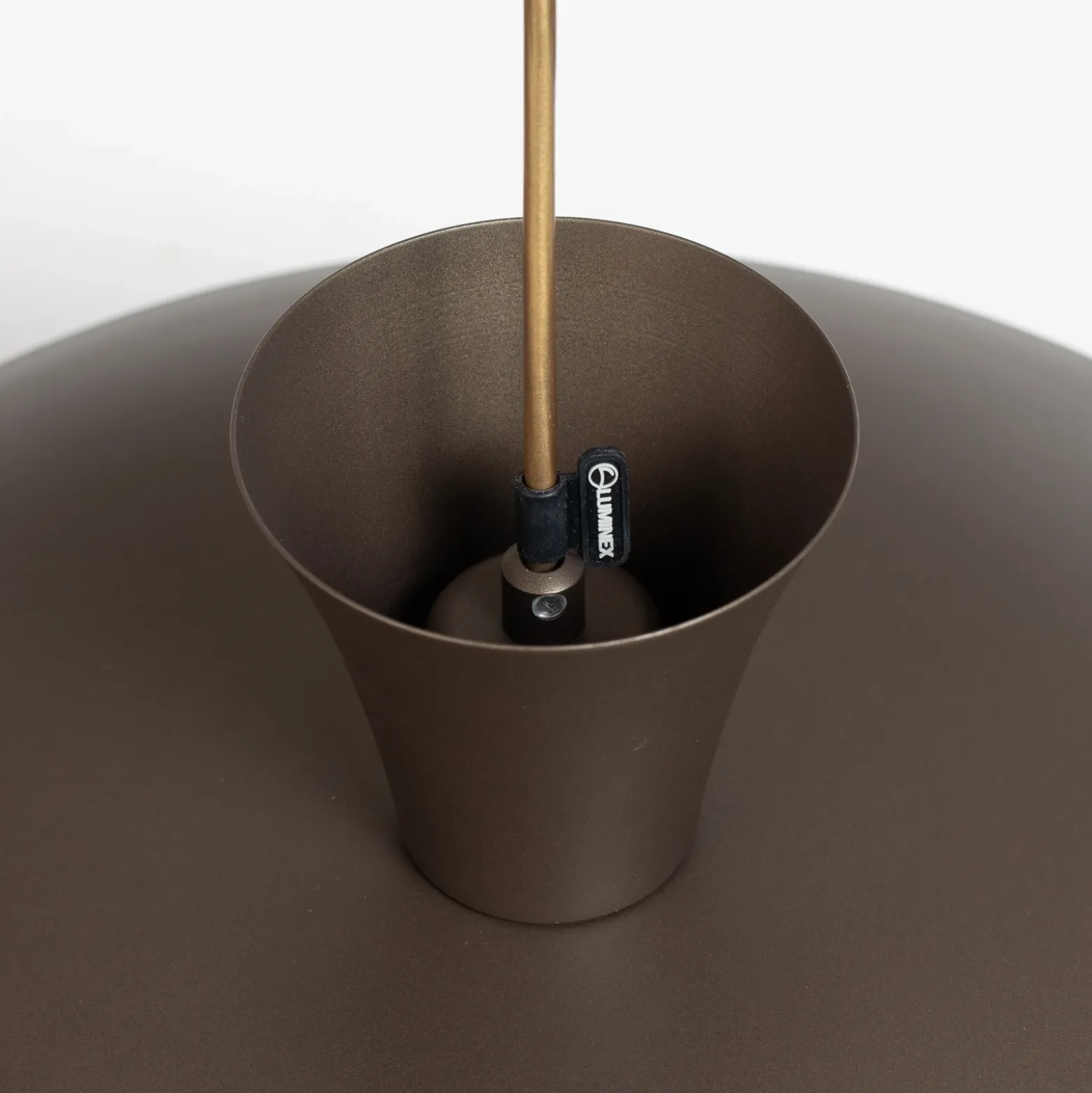 Lámpara colgante Plato, color titanio, metal, Ø 38 cm, E27