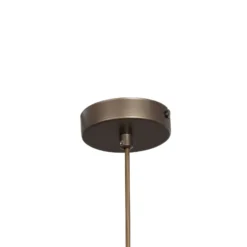 Lámpara colgante Plato, color titanio, metal, Ø 38 cm, E27