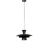 Lámpara colgante Plato, negro, metal, Ø 38 cm, E27