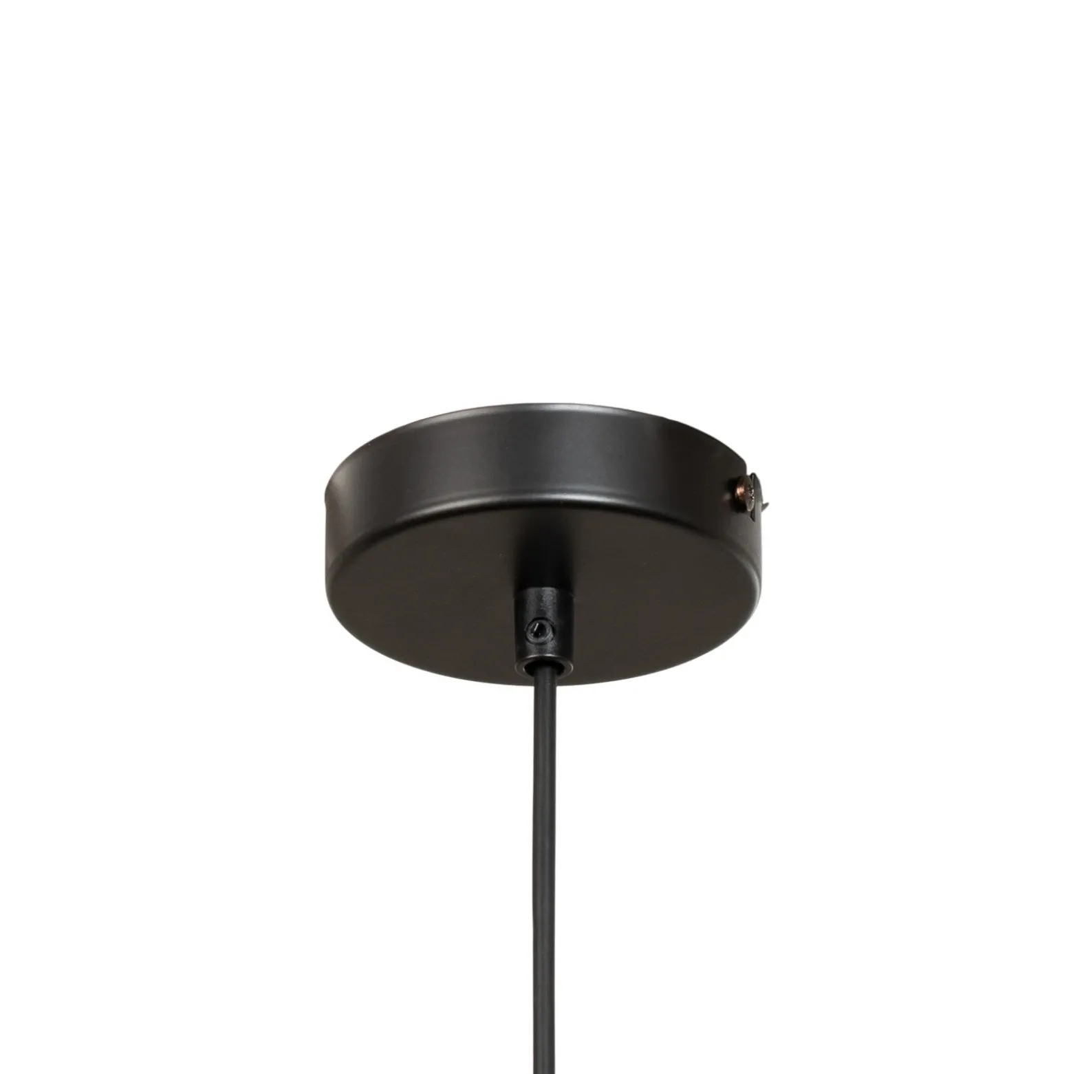Lámpara colgante Plato, negro, metal, Ø 38 cm, E27