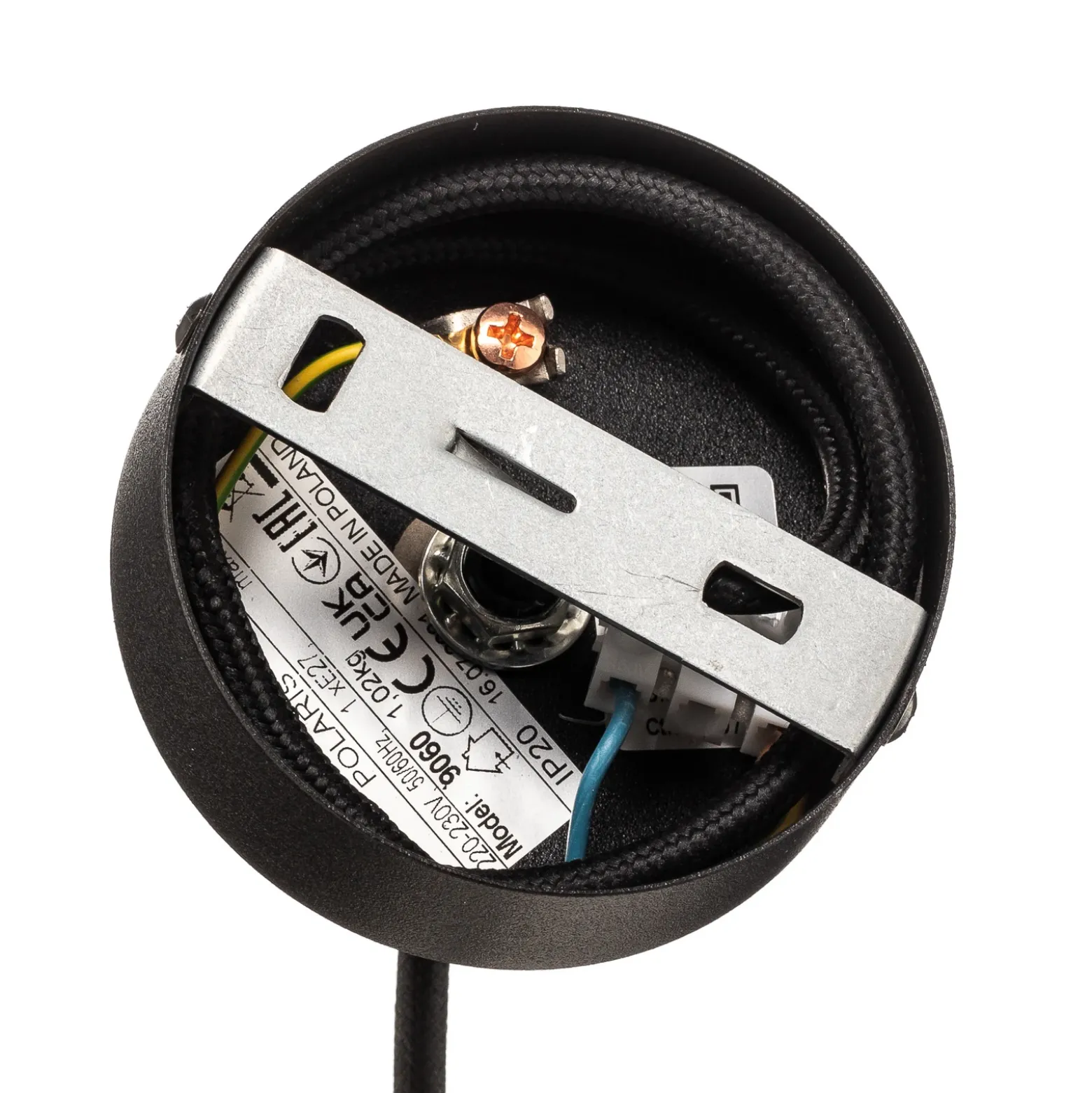Lámpara colgante Polaris, cristal espejado, ahumado