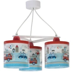 Lámpara colgante Police para niños, versión de 3 luces