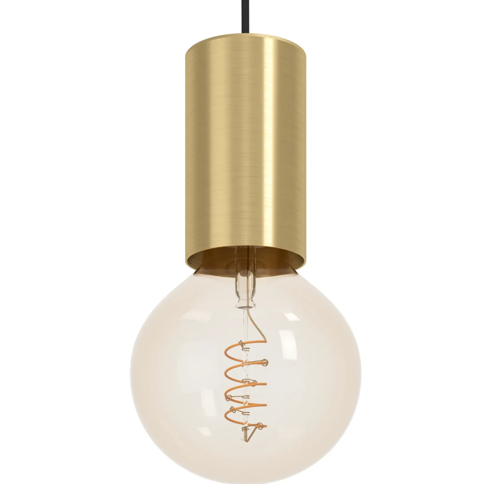 Lámpara colgante Pozueta 1, 1 luz, latón