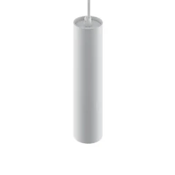 Lámpara colgante PRIOS Neliyah, redonda, blanca, 1 luz, GU10