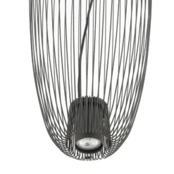 Lámpara colgante Pumpkin S, gris oscuro, Ø 27 cm, metal, GU10