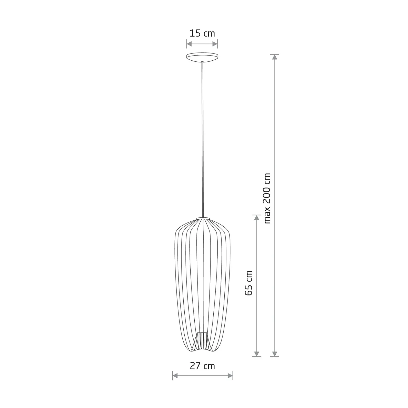Lámpara colgante Pumpkin S, gris oscuro, Ø 27 cm, metal, GU10