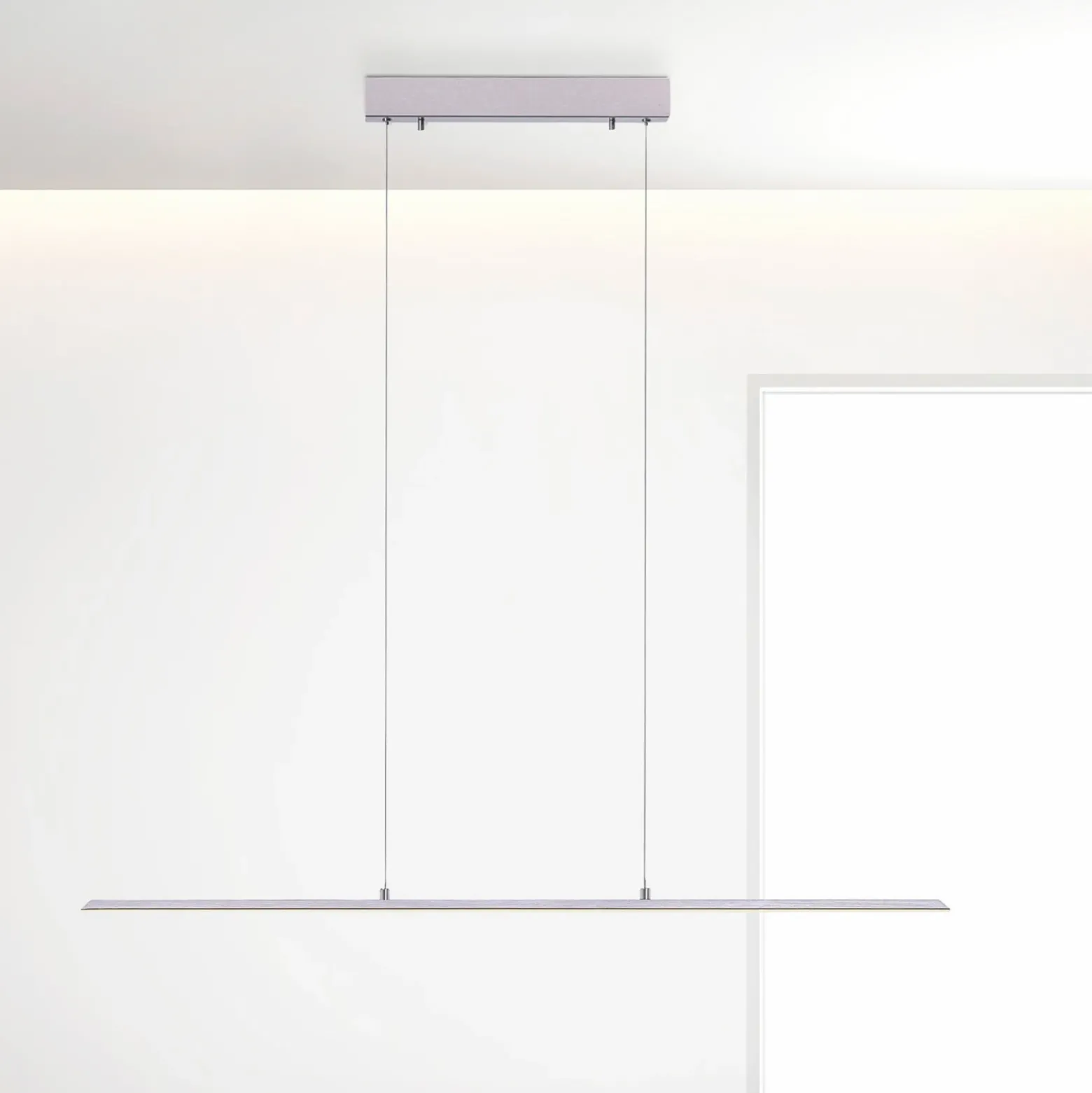 Lámpara colgante PURE LED Lite, plata, 100 cm, CCT, atenuable