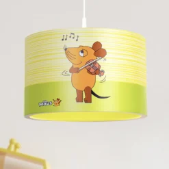 Lámpara colgante 25/40 ratón, amarillo, E27, 1 luz, plástico