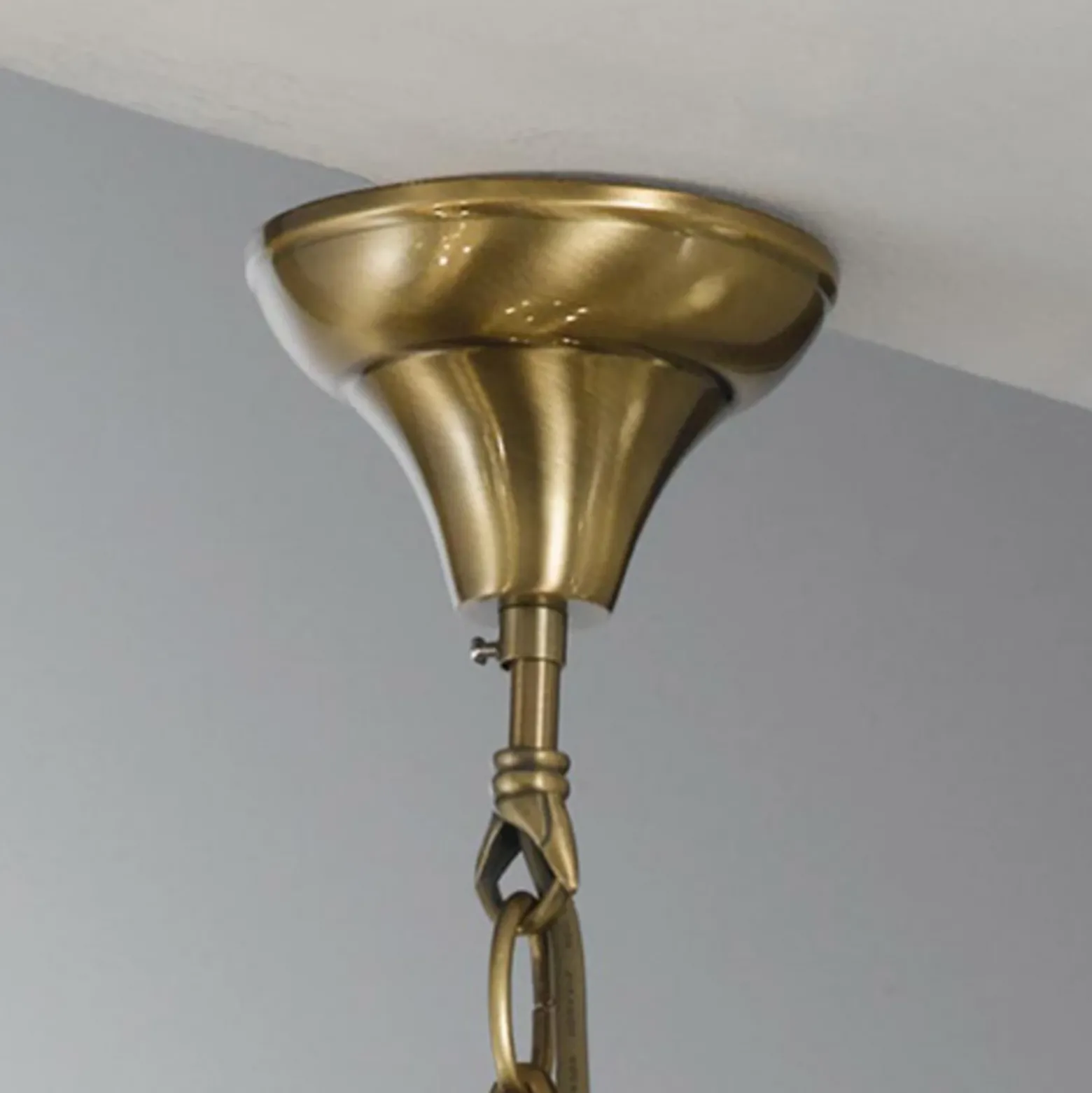 Lámpara colgante Rieka, forma farola redonda 43 cm