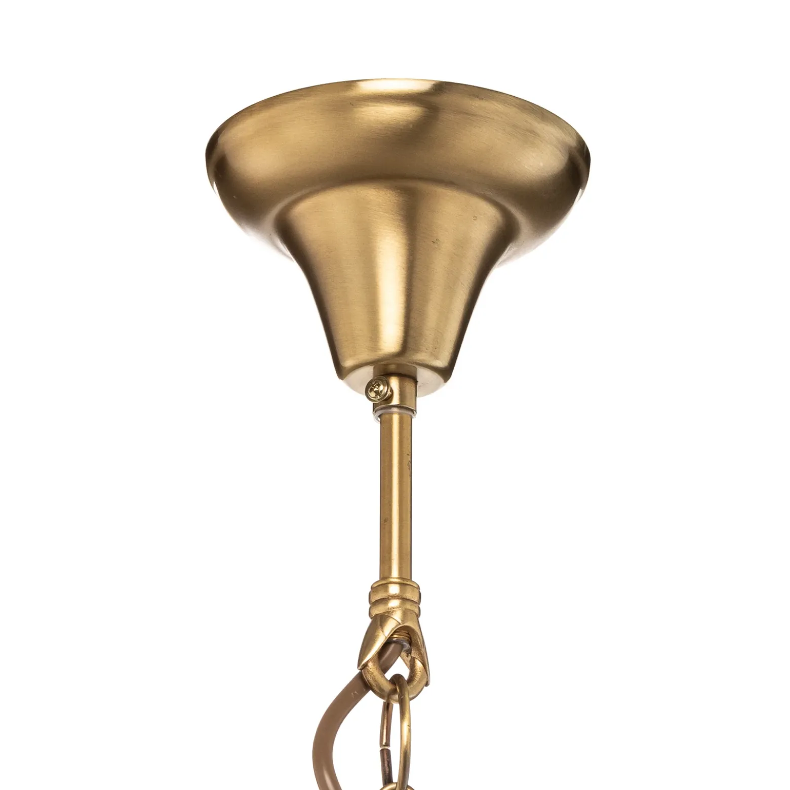 Lámpara colgante Rieka, forma farola redonda 25 cm